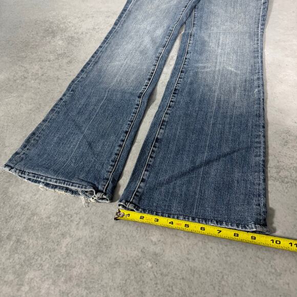 7 For All Mankind Dojo Bootcut Jeans Medium Wash - Size: 28 (31") - Picture 4 of 12
